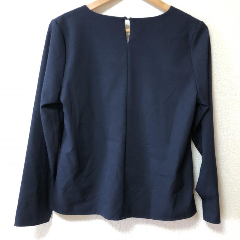 エマテイラー Emma Taylor カットソー 長袖 38 無地 紺 / ネイビー /  レディース USED 古着 中古 10005124