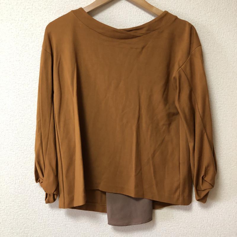 エンネア Ennea カットソー 長袖 38 無地 茶 / ブラウン /  レディース USED 古着 中古 10005131