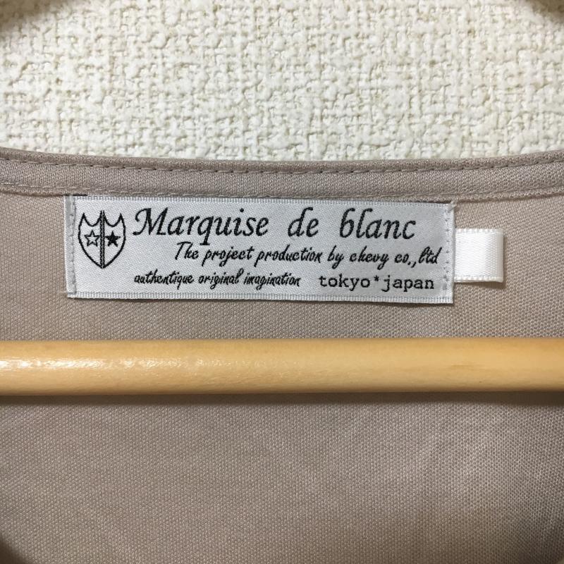 マルキスデブラン Marquise de blanc カットソー 長袖 38 無地 灰 / グレー /  レディース USED 古着 中古 10005162