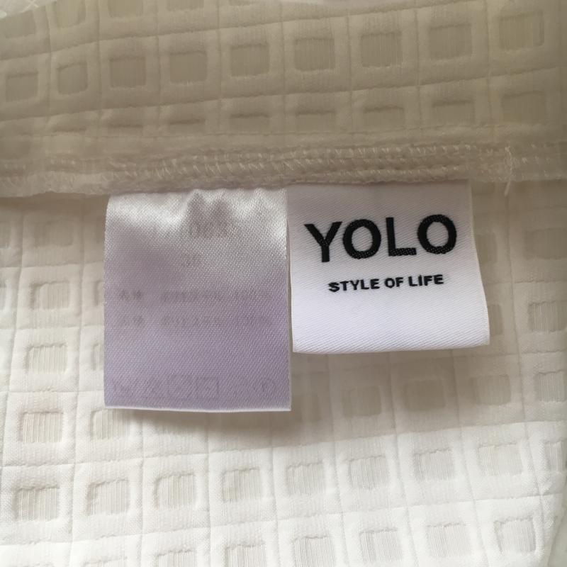 ヨーロ YOLO シャツ、ブラウス 半袖 36 チェック 白 / ホワイト /  レディース USED 古着 中古 10005187