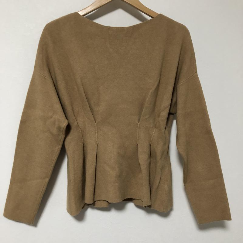 ドナマリー DONA MARIE カットソー 長袖 40 無地 ベージュ / ベージュ /  レディース USED 古着 中古 10005227
