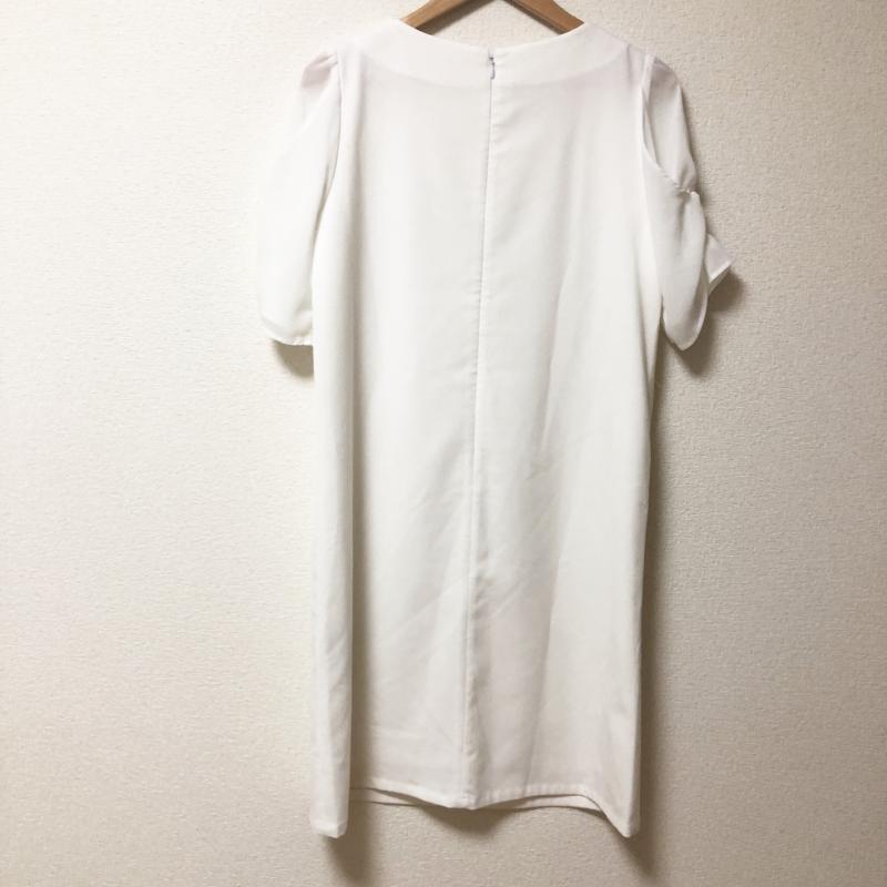 エンネア Ennea ワンピース ひざ丈スカート 36 無地 白 / ホワイト /  レディース USED 古着 中古 10005342