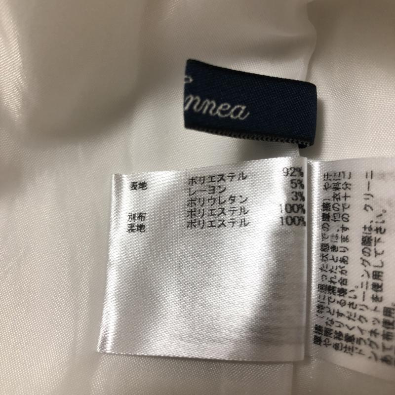 エンネア Ennea ワンピース ひざ丈スカート 36 無地 白 / ホワイト /  レディース USED 古着 中古 10005342