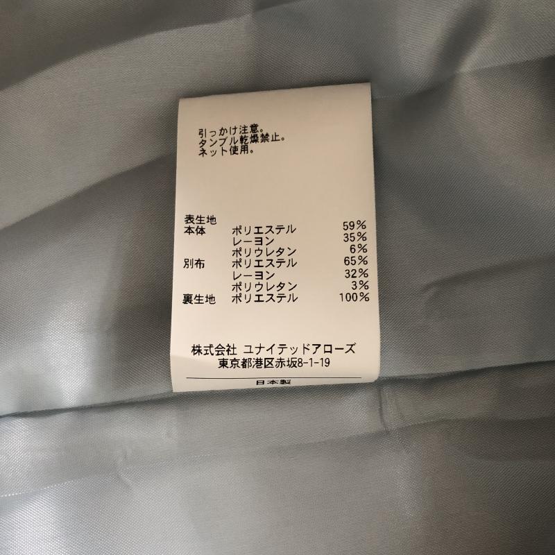 アナザーエディション Another Edition ワンピース ひざ丈スカート S 無地 白 / ホワイト / X 青 / ブルー /  レディース USED 古着 中古 10005378