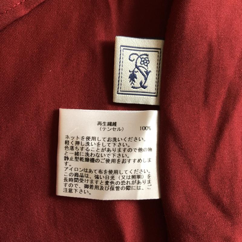 シードレイク Seadrake シャツ、ブラウス 長袖 38 無地 赤 / レッド /  レディース USED 古着 中古 10005409
