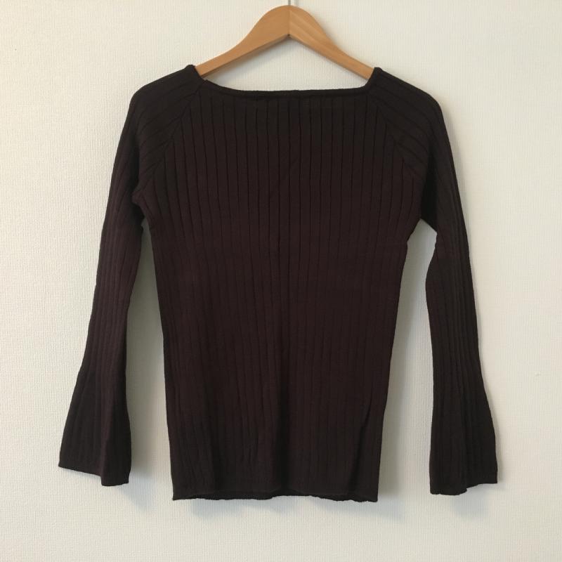 スパイラルスパイス SPIRALSPICE カットソー 長袖 38 無地 茶 / ブラウン /  レディース USED 古着 中古 10005430