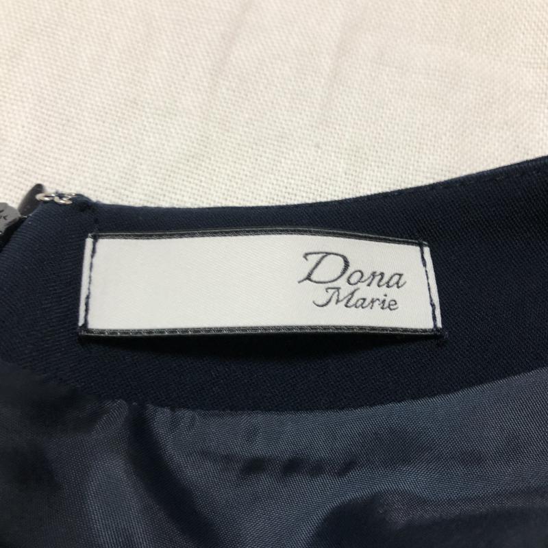 ドナマリー DONA MARIE ワンピース ミニスカート 38 無地 紺 / ネイビー /  レディース USED 古着 中古 10005562