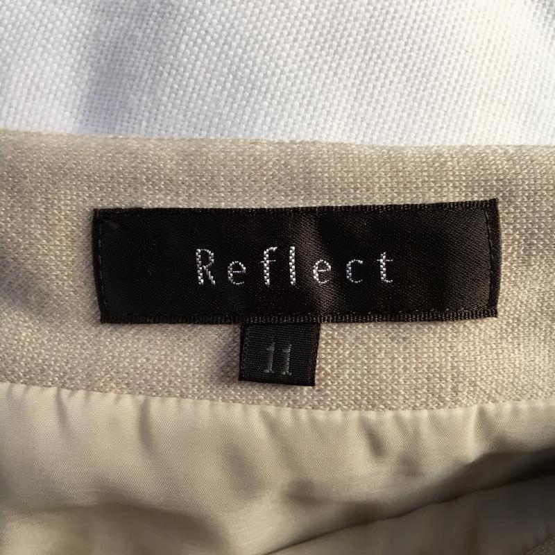 リフレクト Reflect スカート ひざ丈スカート ゴアードスカート 無地 ベージュ / ベージュ /  レディース USED 古着 中古 10005574