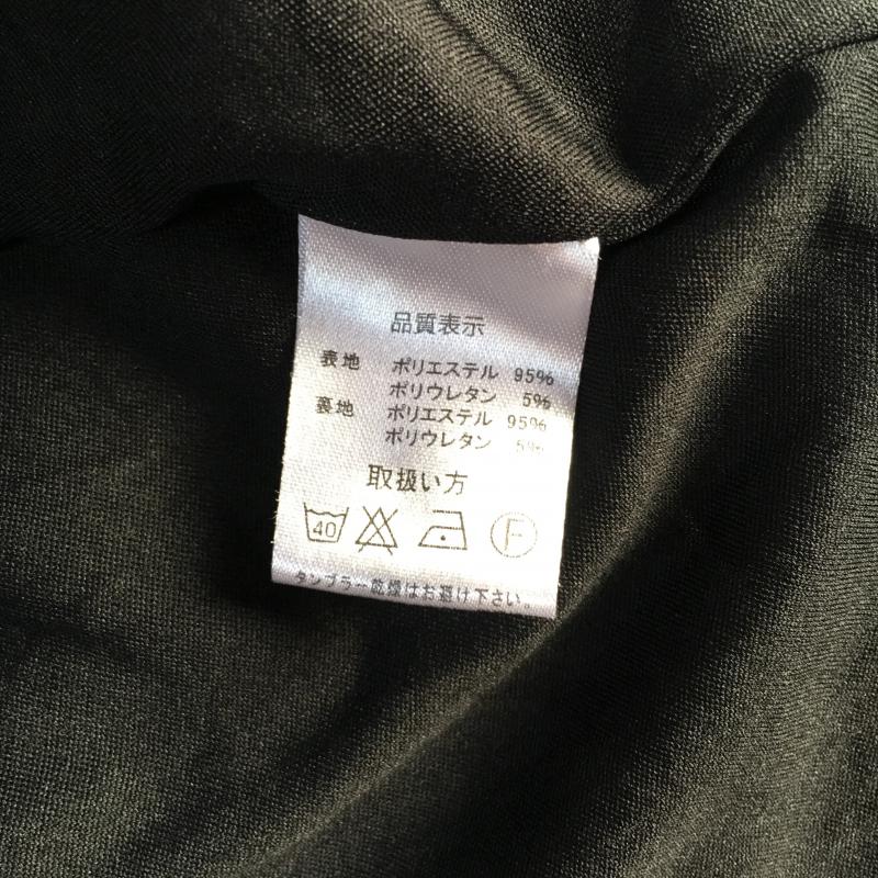 コクーン COCOON ワンピース ひざ丈スカート M 幾何柄 白 / ホワイト / X 黒 / ブラック /  レディース USED 古着 中古 10005577