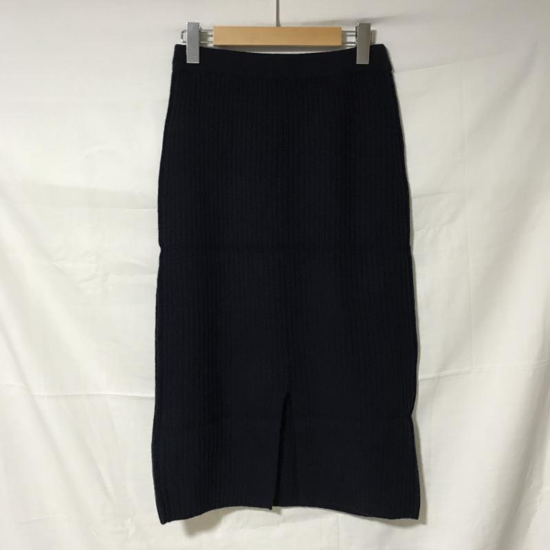 メイソングレイ MAYSON GREY スカート ロングスカート 1 無地 紺 / ネイビー /  レディース USED 古着 中古 10005853