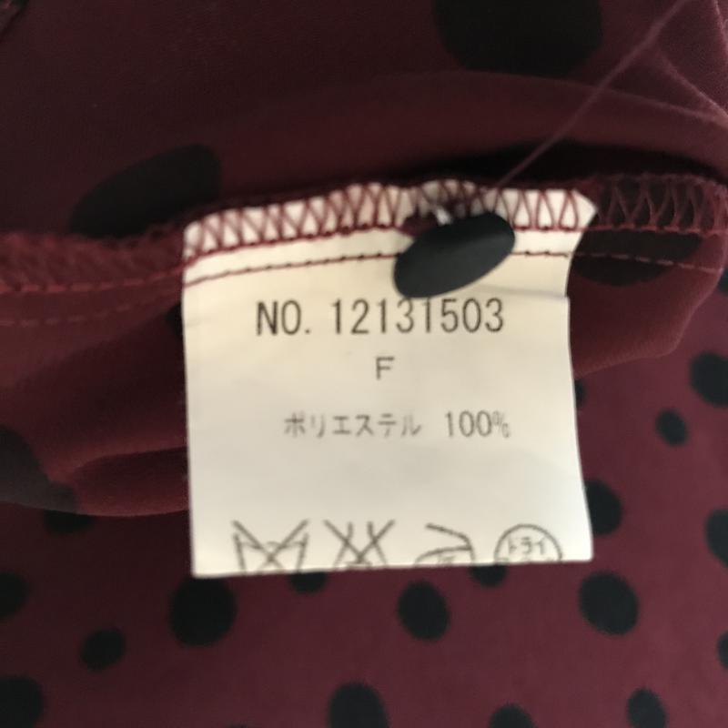 フリークスストア FREAK'S STORE カットソー 長袖 FREE ドット 黒 / ブラック / X 赤 / レッド /  レディース USED 古着 中古 10005856