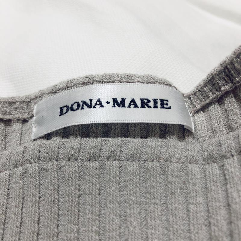 ドナマリー DONA MARIE カットソー 長袖 38 無地 灰 / グレー /  レディース USED 古着 中古 10005884