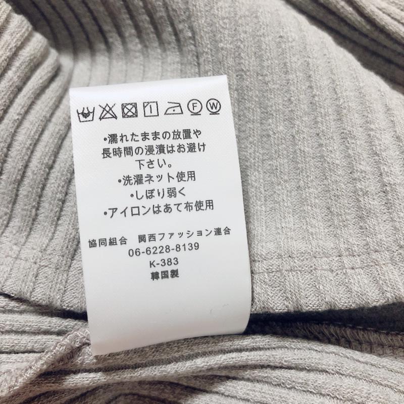 ドナマリー DONA MARIE カットソー 長袖 38 無地 灰 / グレー /  レディース USED 古着 中古 10005884