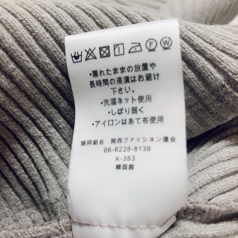 ドナマリー DONA MARIE カットソー 長袖 36 無地 灰 / グレー /  レディース USED 古着 中古 10005886