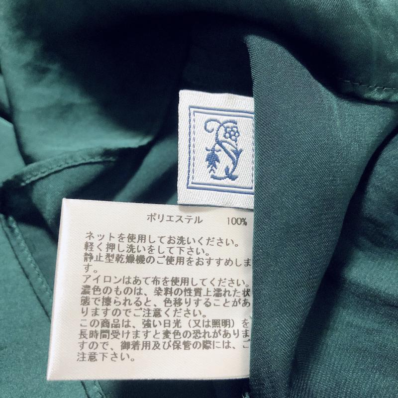 シードレイク Seadrake シャツ、ブラウス 長袖 38 無地 緑 / グリーン /  レディース USED 古着 中古 10005887