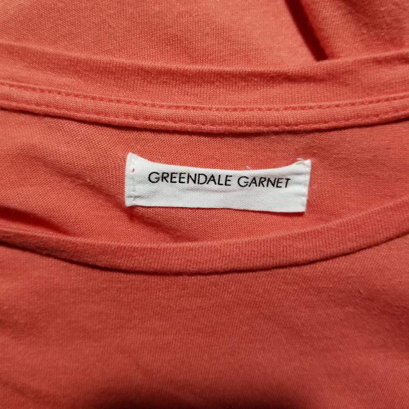 グリーンデイル ガーネット GREENDALE GARNET カットソー 半袖 ノースリーブ L 無地 X 花柄 赤 / レッド /  レディース USED 古着 中古 10005989