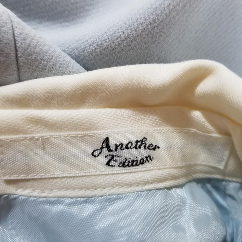アナザーエディション Another Edition ワンピース ひざ丈スカート 無地 白 / ホワイト / X 青 / ブルー /  レディース USED 古着 中古 10006010