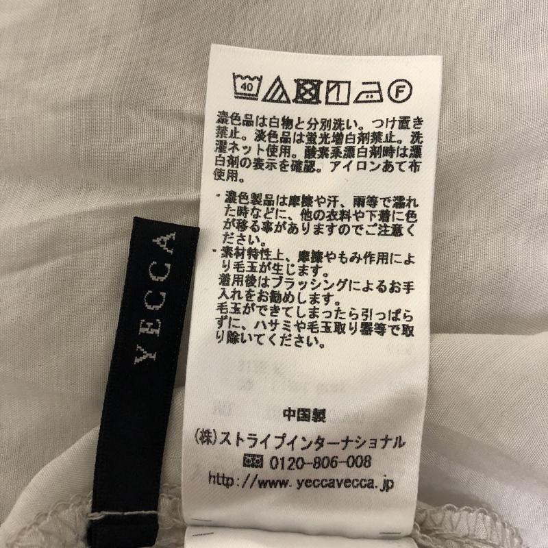 イェッカ ヴェッカ YECCA VECCA カットソー 半袖 FREE 無地 灰 / グレー /  レディース USED 古着 中古 10006043