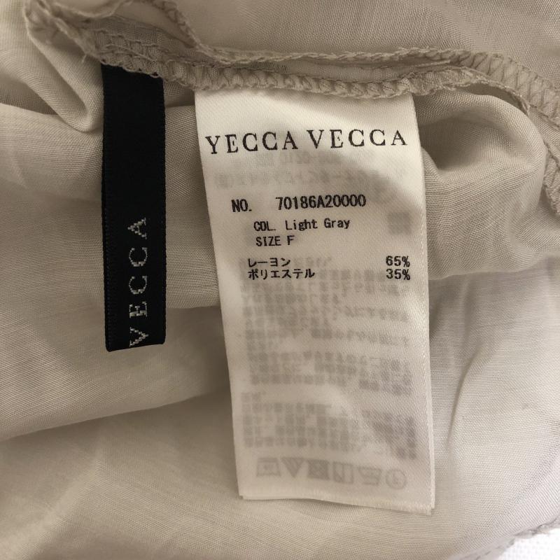 イェッカ ヴェッカ YECCA VECCA カットソー 半袖 FREE 無地 灰 / グレー /  レディース USED 古着 中古 10006043