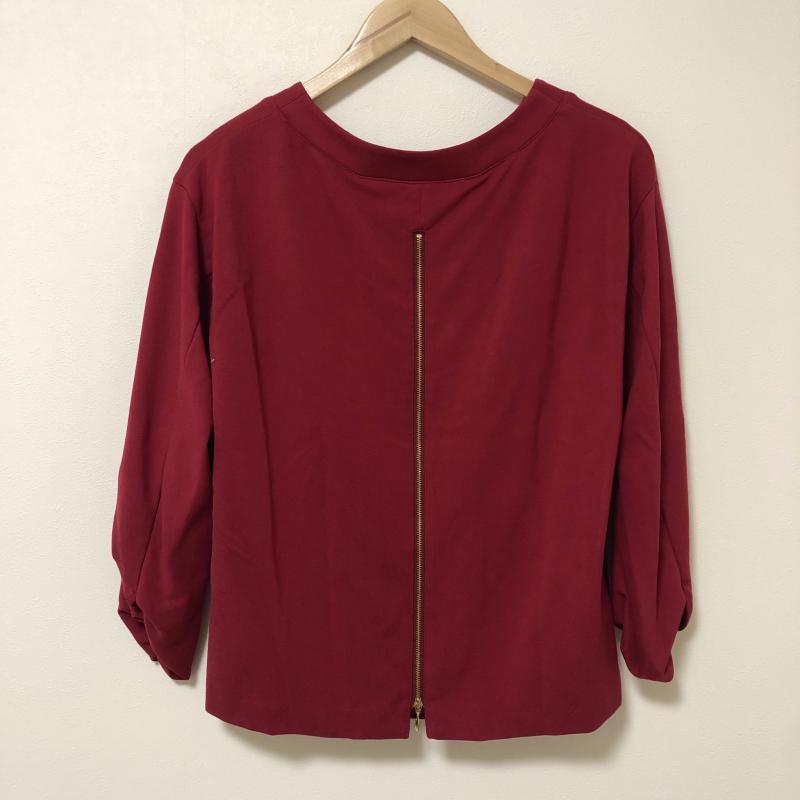 エンネア Ennea カットソー 長袖 36 無地 赤 / レッド /  レディース USED 古着 中古 10006046