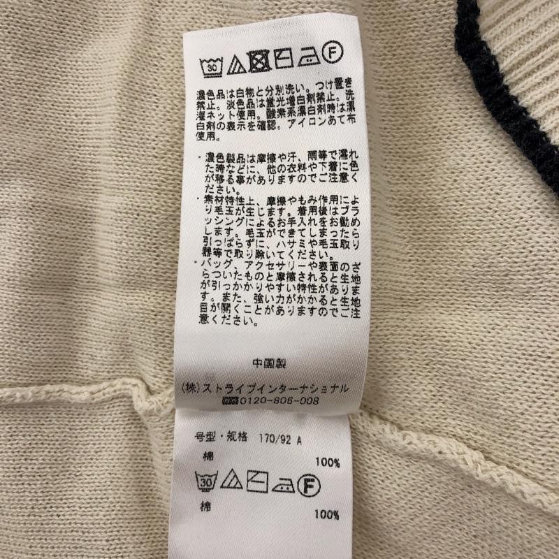 クラフトスタンダードブティック CRAFT STANDARD BOUTIQUE カットソー 半袖 M 無地 ベージュ / ベージュ / X 黒 / ブラック /  レディース USED 古着 中古 10006056