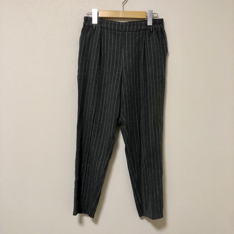 ダブルダージル DOUBLEDAZZLE パンツ スラックス M ストライプ 灰 / グレー / X 白 / ホワイト /  レディース USED 古着 中古 10006068