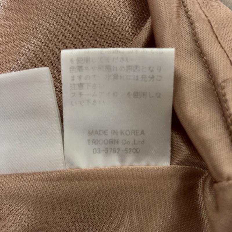 ヨーロ YOLO ワンピース ひざ丈スカート 38 花柄 茶 / ブラウン /  レディース USED 古着 中古 10006073
