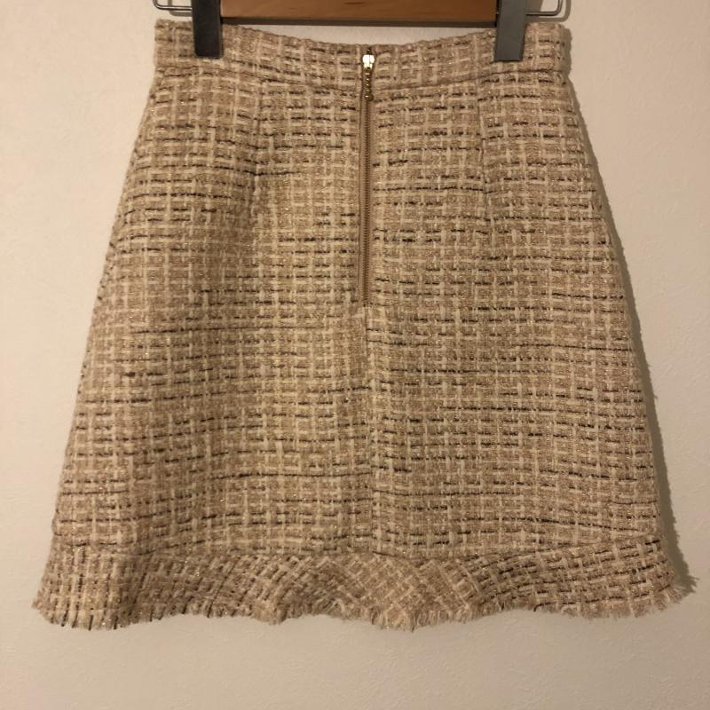 プロポーションボディドレッシング PROPORTION BODY DRESSING スカート ひざ丈スカート 1 総柄 金 / ゴールド / X 白 / ホワイト / X ベージュ / ベージュ / X 茶 / ブラウン /  レディース USED 古着 中古 10006120