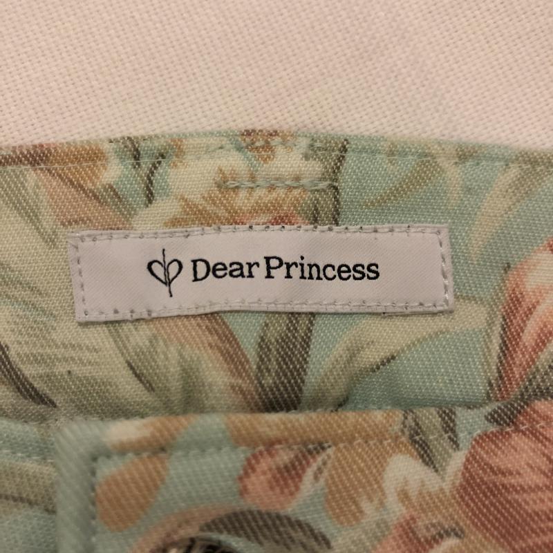 ディアプリンセス Dear Princess パンツ チノパン クロップド丈 花柄 白 / ホワイト / X 緑 / グリーン / X 桃 / ピンク / X 赤 / レッド /  レディース USED 古着 中古 10006130