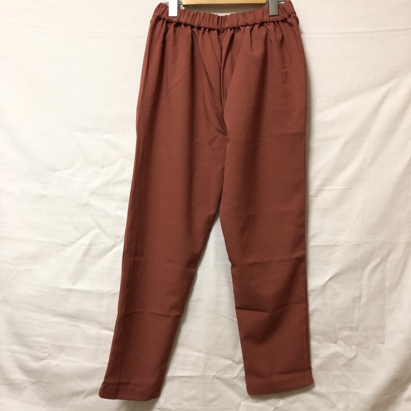 ロージー ROSIEE パンツ スラックス 40 無地 茶 / ブラウン / X 橙 / オレンジ /  レディース USED 古着 中古 10006133
