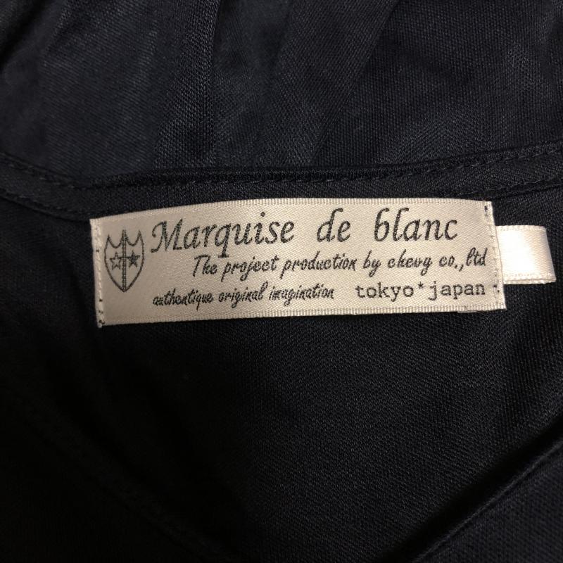 マルキスデブラン Marquise de blanc カットソー 長袖 38 無地 紺 / ネイビー /  レディース USED 古着 中古 10006172