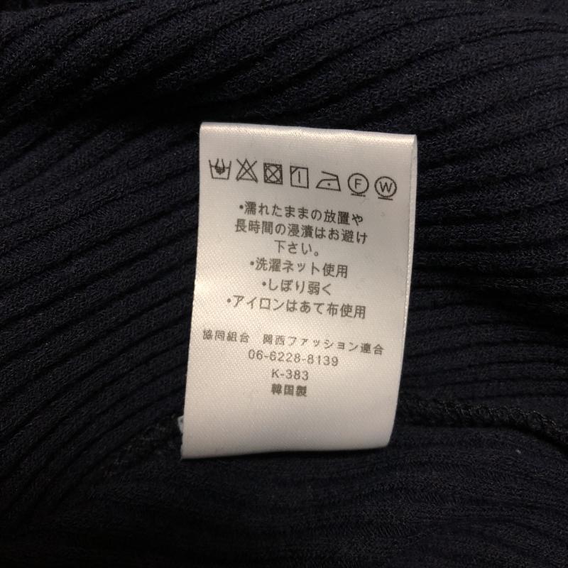 ドナマリー DONA MARIE カットソー 長袖 38 無地 紺 / ネイビー /  レディース USED 古着 中古 10006180