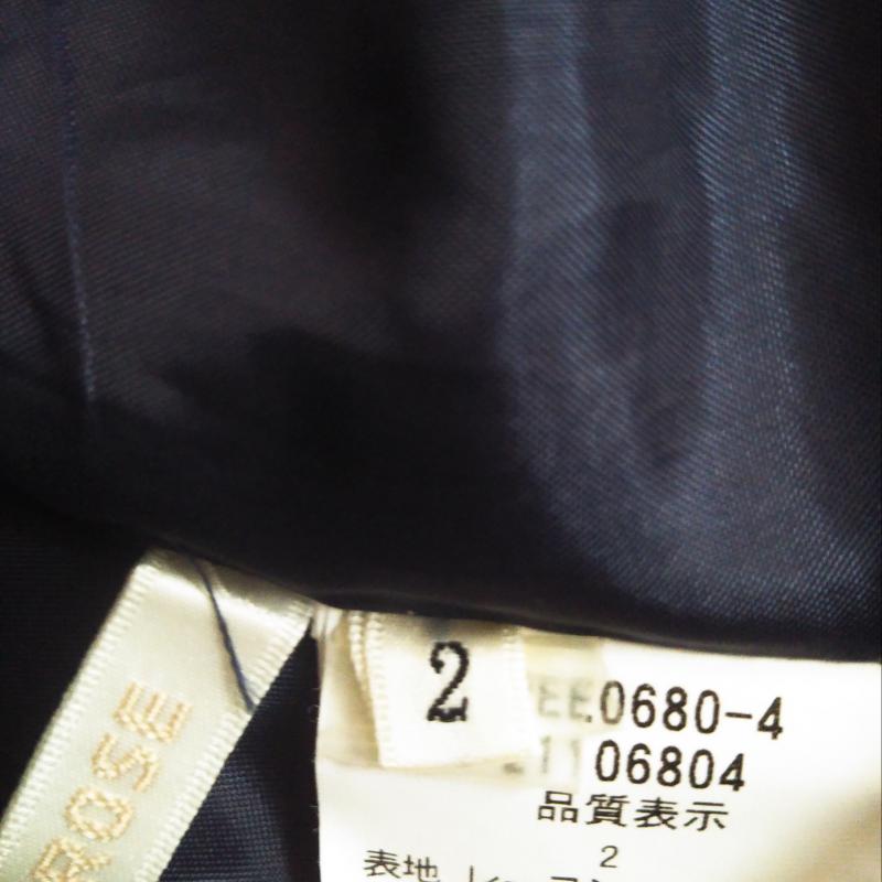 レストローズ L'EST ROSE スカート ミニスカート 2 無地 黒 / ブラック /  レディース USED 古着 中古 10006188