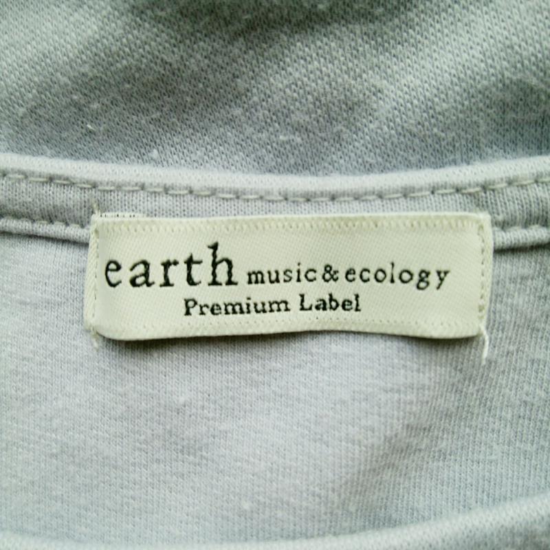 アースミュージックアンドエコロジー earth music&ecology ワンピース ひざ丈スカート FREE 無地 灰 / グレー /  レディース USED 古着 中古 10006308