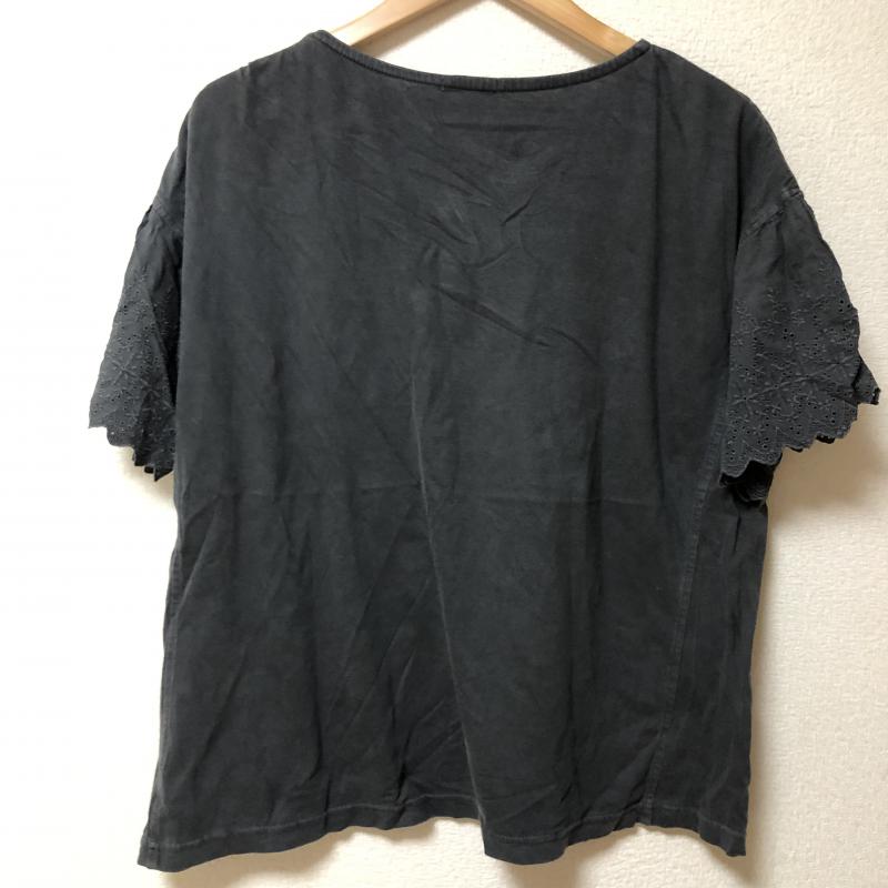 クラフトスタンダードブティック CRAFT STANDARD BOUTIQUE カットソー 半袖 FREE 無地 X 刺繍 灰 / グレー /  レディース USED 古着 中古 10006368
