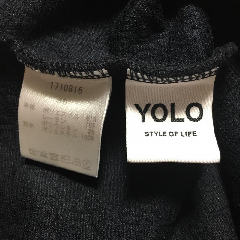 ヨーロ YOLO シャツ、ブラウス 七分袖 38 無地 紺 / ネイビー /  レディース USED 古着 中古 10006457