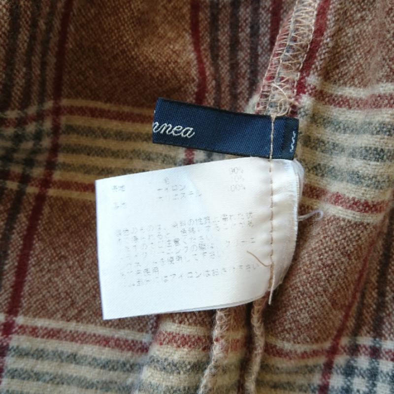 エンネア Ennea スカート ひざ丈スカート 36 チェック マルチカラー / マルチカラー /  レディース USED 古着 中古 10006525