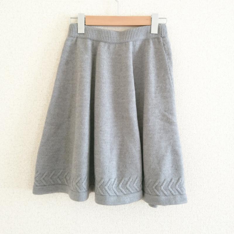 フリークスストア FREAK'S STORE スカート ひざ丈スカート FREE 無地 灰 / グレー /  レディース USED 古着 中古 10006541
