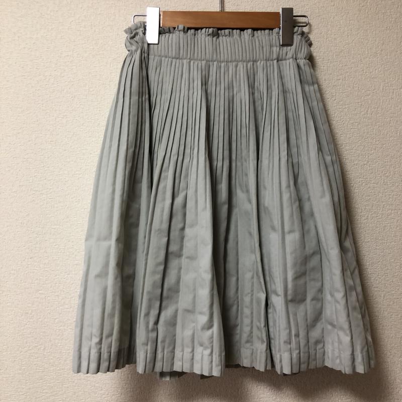 ヨーロ YOLO スカート ミニスカート 40 無地 灰 / グレー /  レディース USED 古着 中古 10006634
