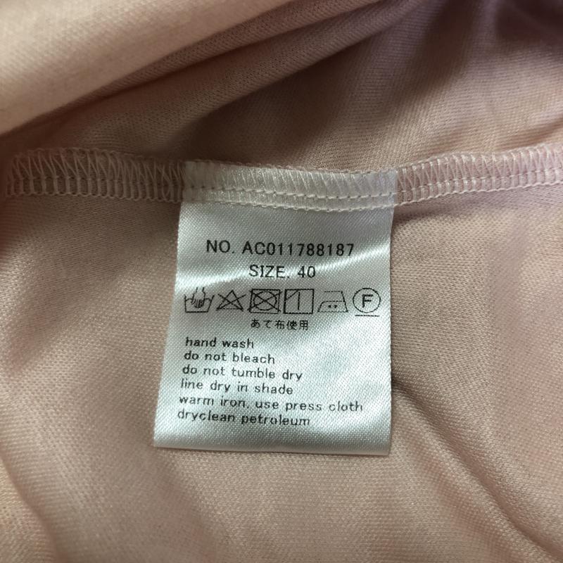 マルキスデブラン Marquise de blanc カットソー 長袖 40 無地 桃 / ピンク /  レディース USED 古着 中古 10006672