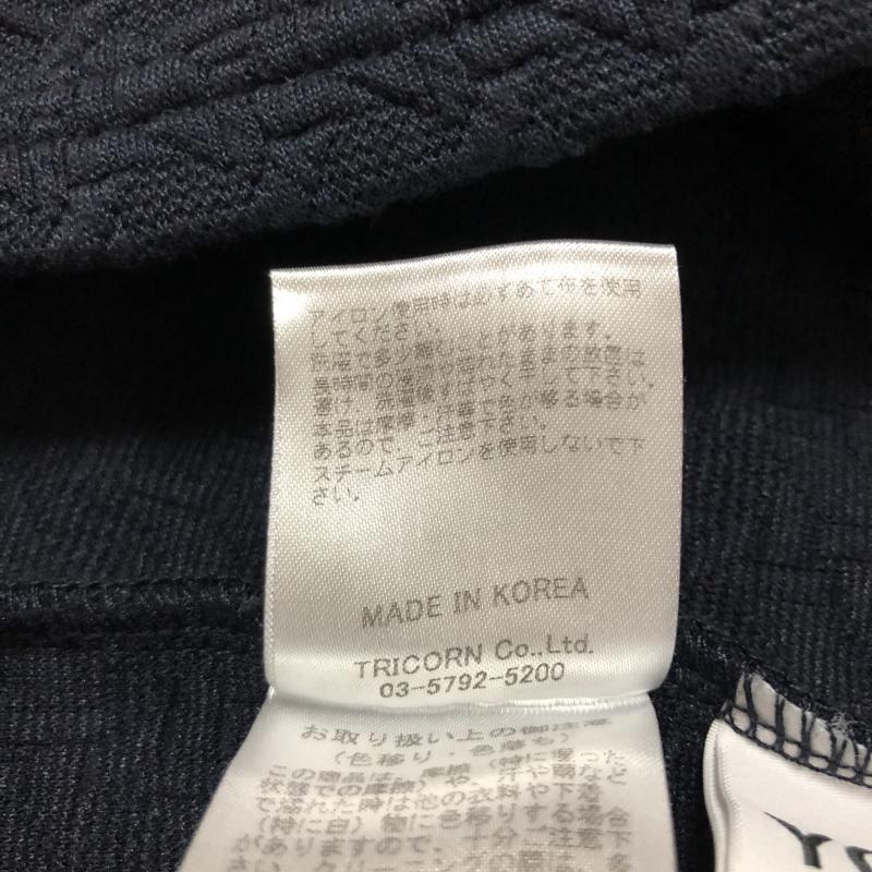ヨーロ YOLO カットソー 七分袖 38 無地 紺 / ネイビー /  レディース USED 古着 中古 10006674