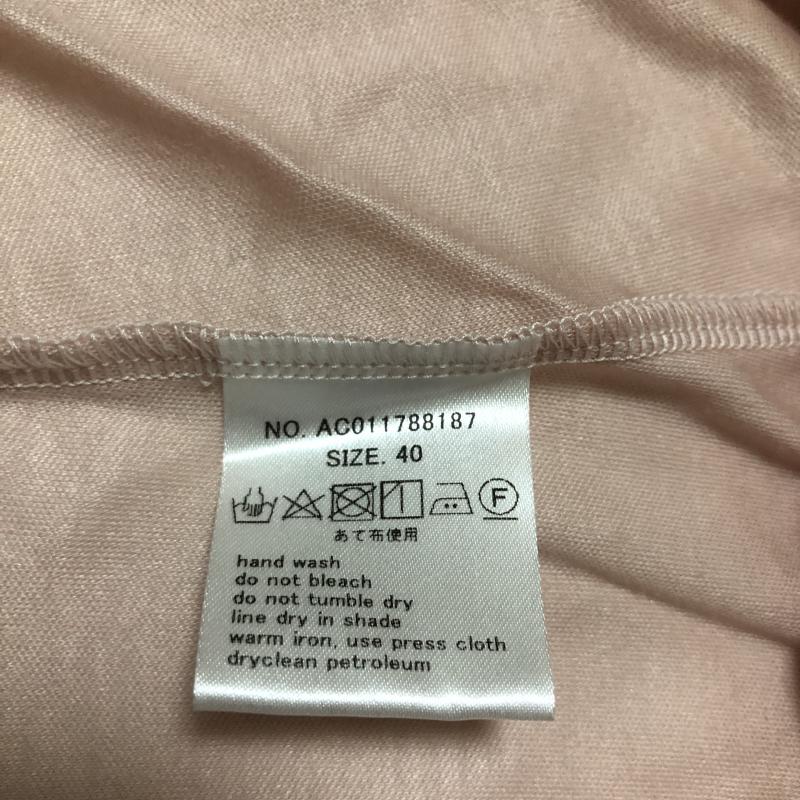 マルキスデブラン Marquise de blanc カットソー 長袖 40 無地 桃 / ピンク /  レディース USED 古着 中古 10006686