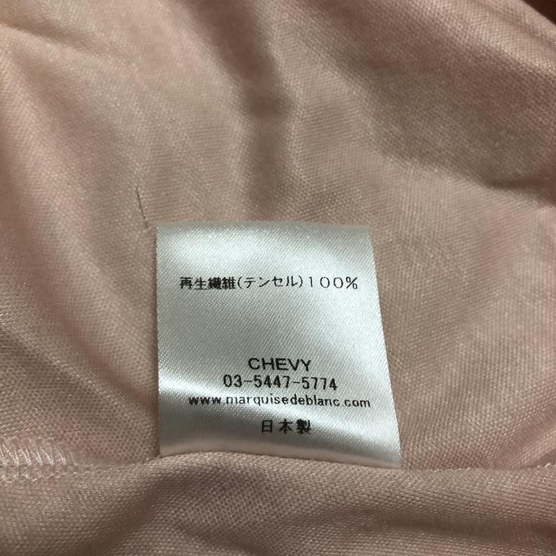 マルキスデブラン Marquise de blanc カットソー 長袖 40 無地 桃 / ピンク /  レディース USED 古着 中古 10006686