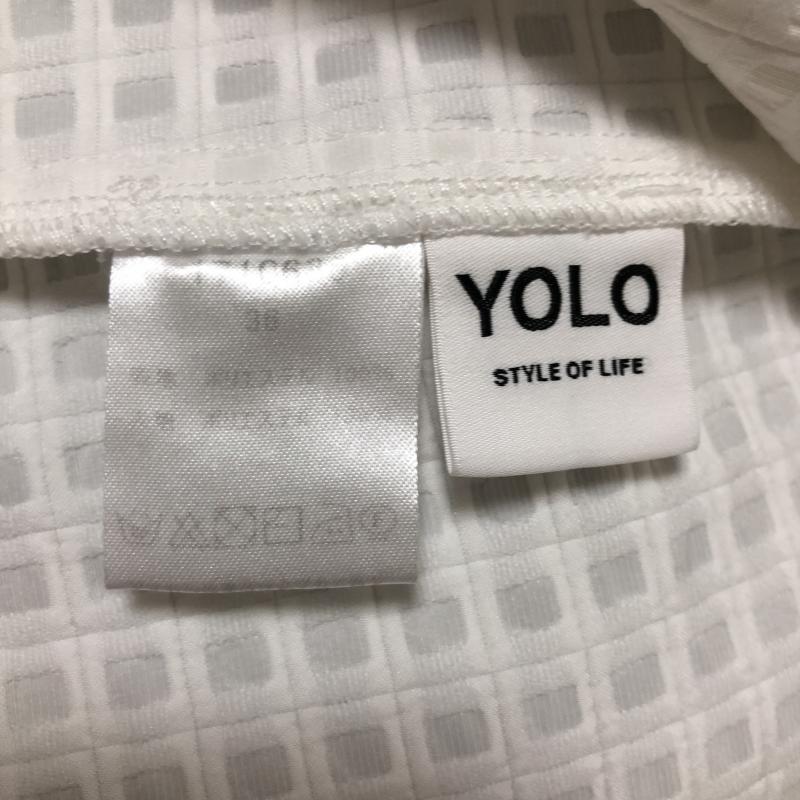 ヨーロ YOLO カットソー 半袖 36 無地 白 / ホワイト /  レディース USED 古着 中古 10006690
