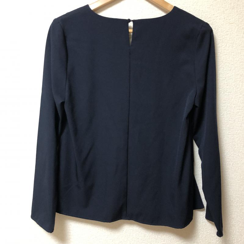 エマテイラー Emma Taylor カットソー 長袖 38 無地 紺 / ネイビー /  レディース USED 古着 中古 10006703