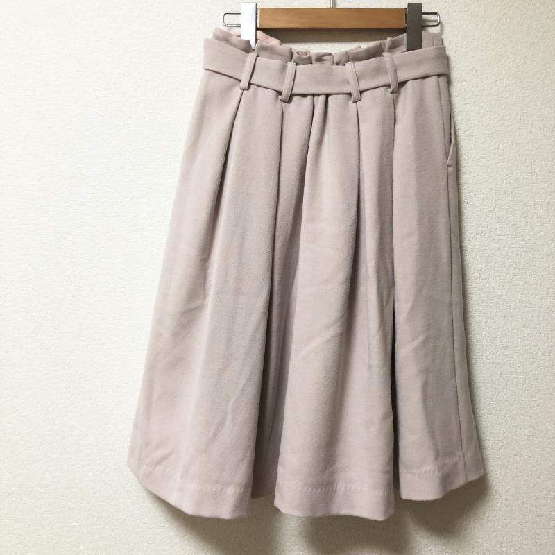 エンネア Ennea スカート ひざ丈スカート 38 無地 桃 / ピンク /  レディース USED 古着 中古 10006706
