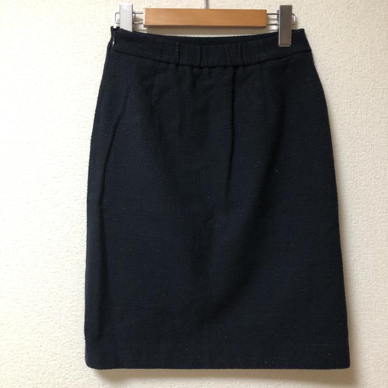 ホワイトジョーラ White Joola スカート ひざ丈スカート 無地 紺 / ネイビー /  レディース USED 古着 中古 10006712