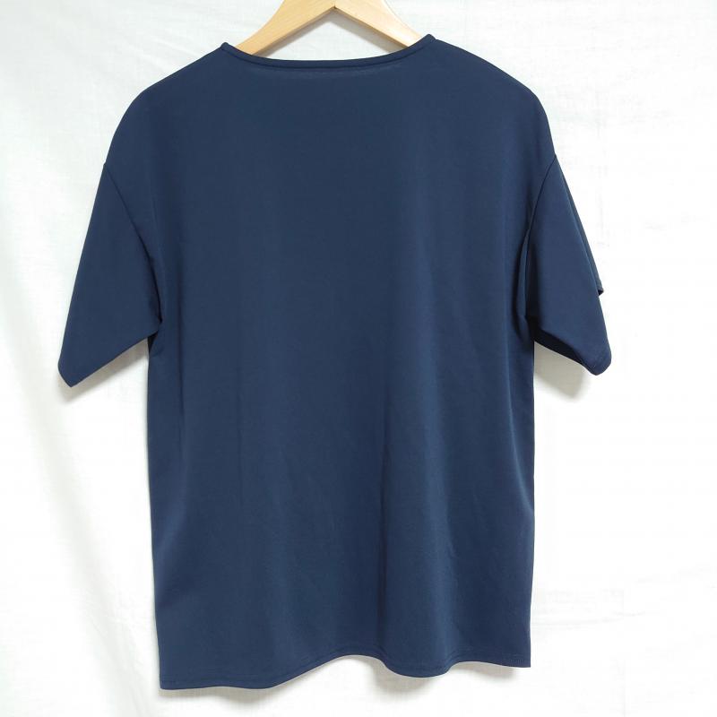 ヨーロ YOLO カットソー 半袖 40 無地 X  紺 / ネイビー /  レディース USED 古着 中古 10006728
