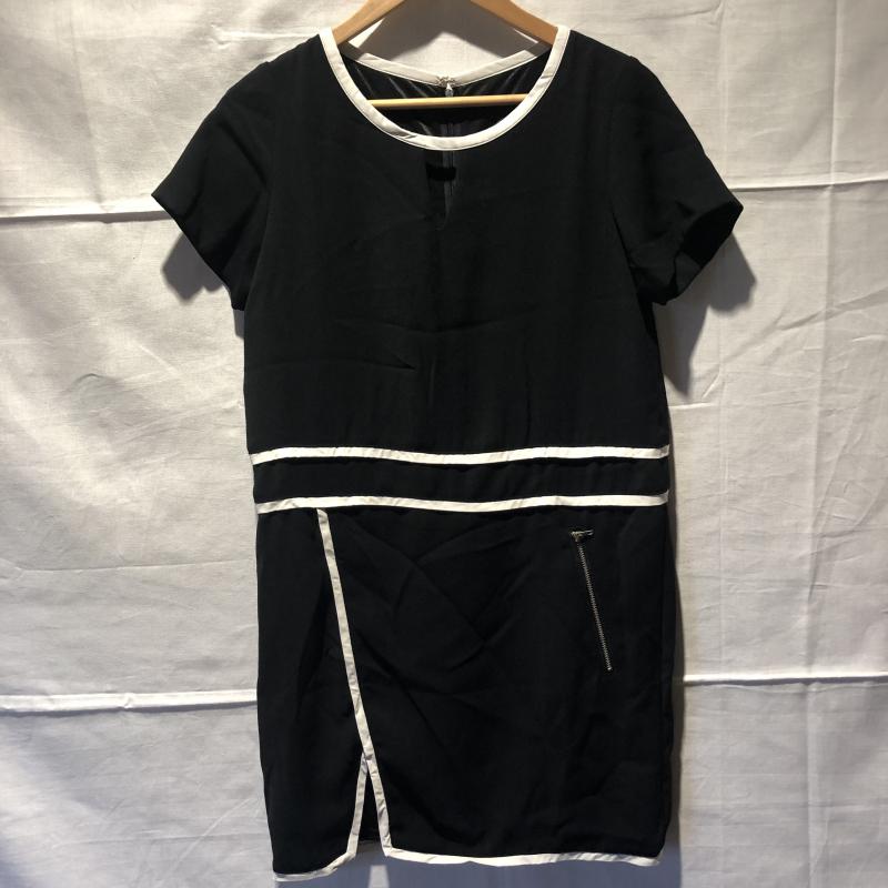 ミリオンカラッツ MILLION CARATS ワンピース ミニスカート S 無地 黒 / ブラック / X 白 / ホワイト /  レディース USED 古着 中古 10006866