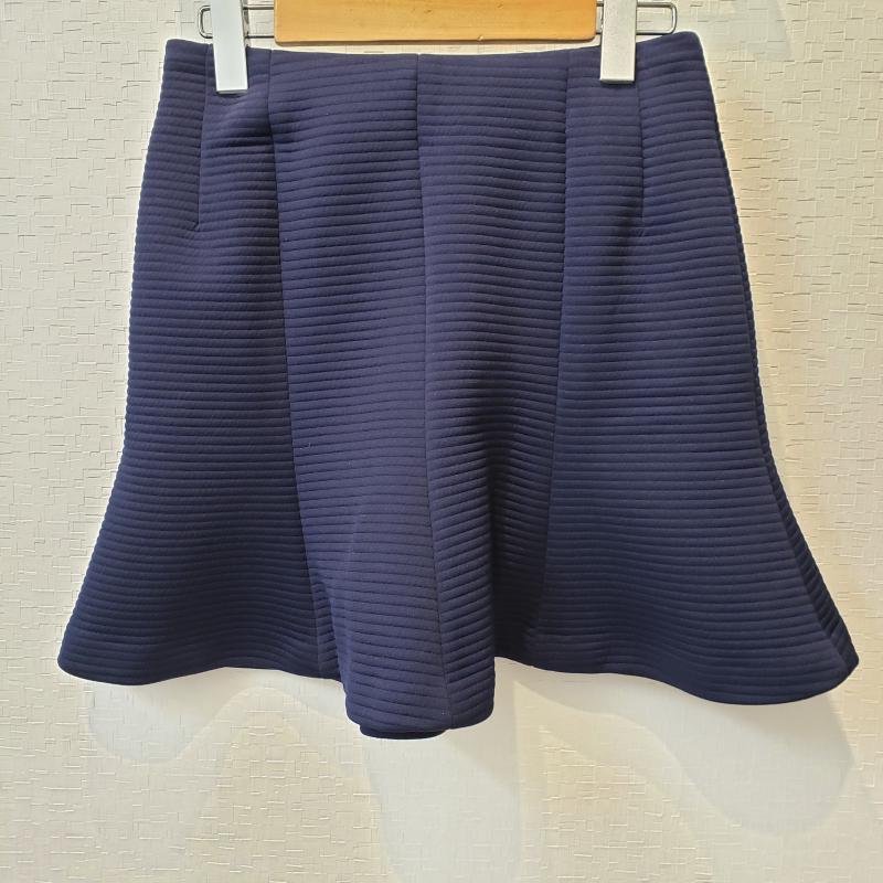 アンルート EN ROUTE スカート ミニスカート 2 無地 紺 / ネイビー /  レディース USED 古着 中古 10006920